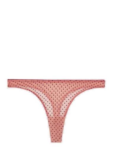 Understatement Underwear Mesh Thong Rosa