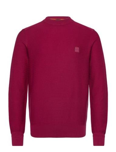 Anion_S Tops Knitwear Round Necks Red BOSS