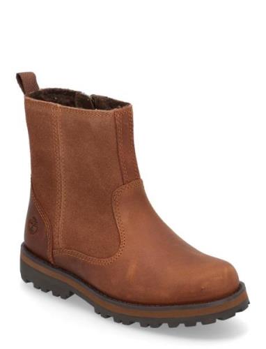 Courma Kid Mid Warm Lined Boot Medium Brown Vinterstövlar Pull On Brow...