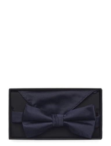 Polyester Bow Tie Fluga Navy Lindbergh Black