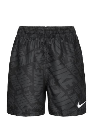 Nike B 4" Volley Short Tossed Block Badshorts Black NIKE SWIM