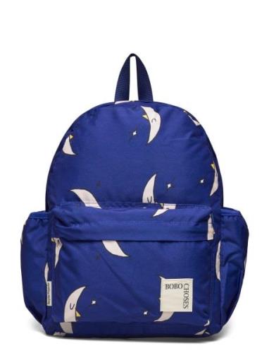 Beneath The Moon All Over Backpack Ryggsäck Väska Blue Bobo Choses