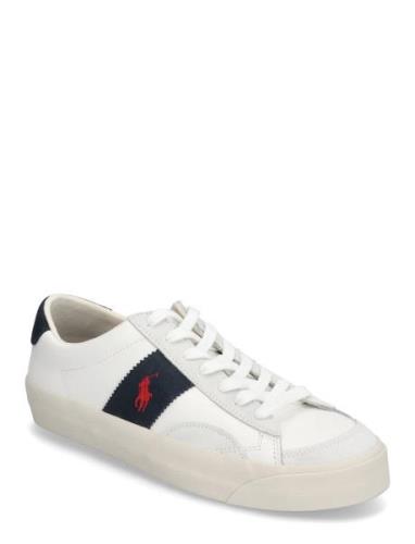 Sayer Leather-Suede Sneaker Låga Sneakers White Polo Ralph Lauren