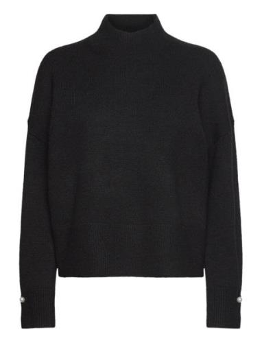 Kezia Pearl Cuff Detail Jumper Tops Knitwear Jumpers Black French Conn...