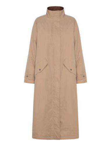 Frolli Ja 2 Trench Coat Rock Beige Fransa