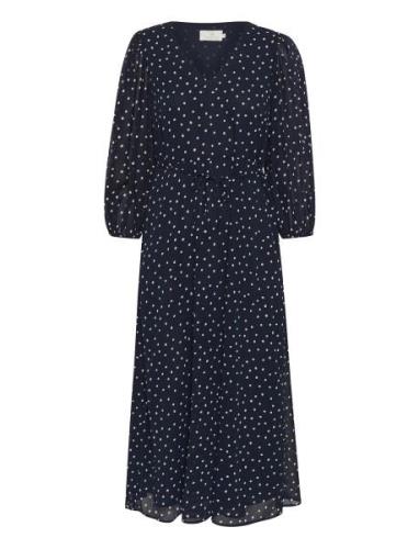 Kasally Dress Maxiklänning Festklänning Navy Kaffe