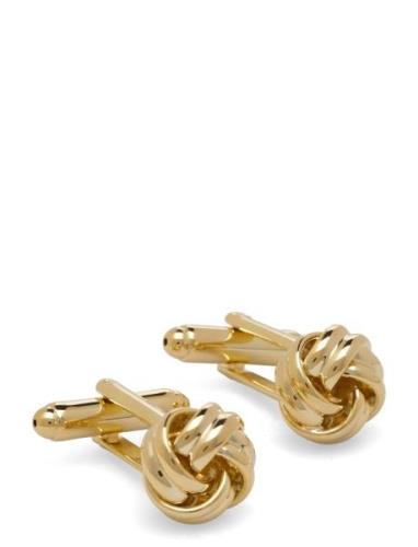 Cufflinks Manschettknappar Gold Lindbergh Black