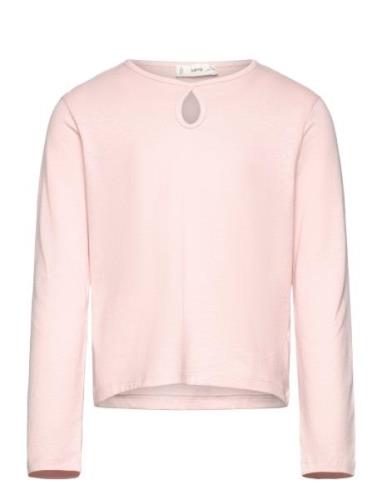 Long Sleeve Cotton T-Shirt Tops T-shirts Long-sleeved T-shirts Pink Ma...