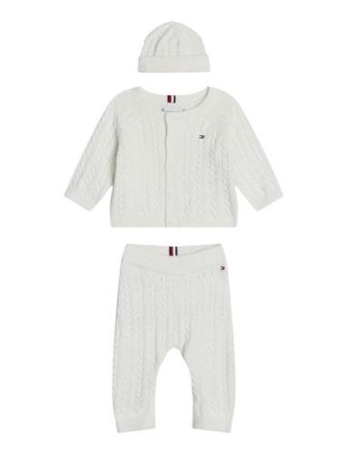 Tommy Sweater Set Giftpack Sets Sweatsuits White Tommy Hilfiger