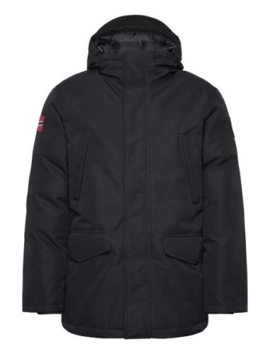 Cornier Long Jacket Yllerock Rock Black Napapijri