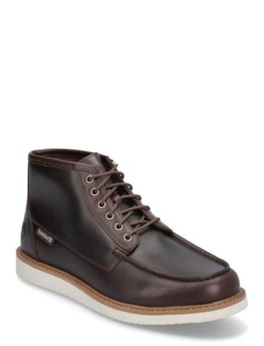 Newmarket Mid Lace Up Chukka Boot Medium Brown Full Grain Snörade Stöv...