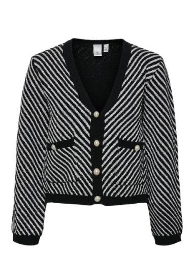 YAS Yascharla Ls Sequin Knit Cardigan Svart