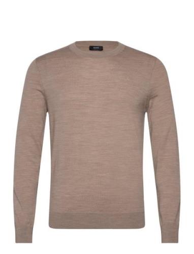 Wessex Designers Knitwear Round Necks Beige Reiss