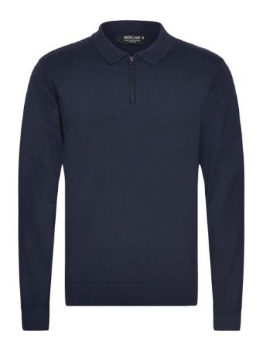 Invimish Tops Polos Long-sleeved Navy INDICODE