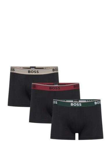 Trunk 3P Power Boxerkalsonger Black BOSS