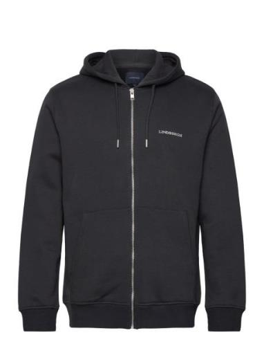 Logo Sweat Hoodie Tops Sweat-shirts & Hoodies Hoodies Navy Lindbergh