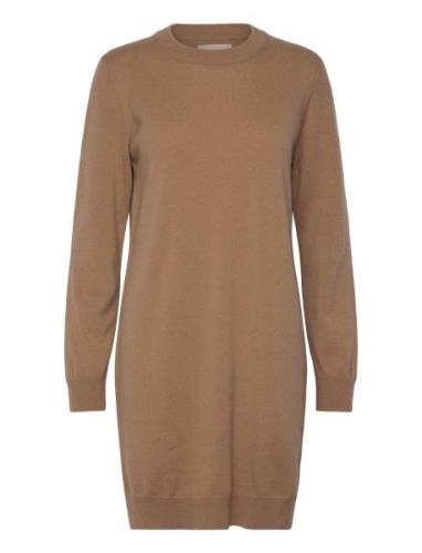 Superfine Lambswool Dress Kort Klänning Brown GANT