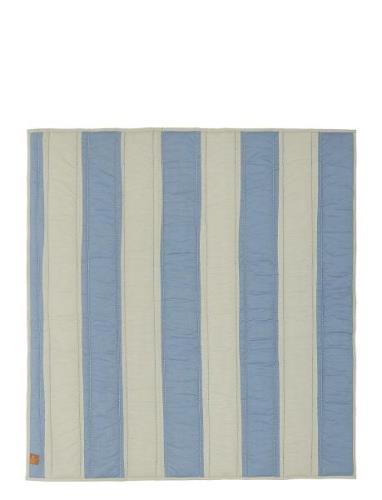 Striped Quilted Blanket Home Sleep Time Blankets & Quilts Blue OYOY MI...