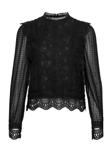 Yassophira Ls Top S. Noos Tops Blouses Long-sleeved Black YAS