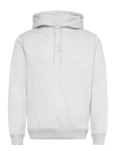 Monologo Hoodie Tops Sweat-shirts & Hoodies Hoodies Grey Calvin Klein ...