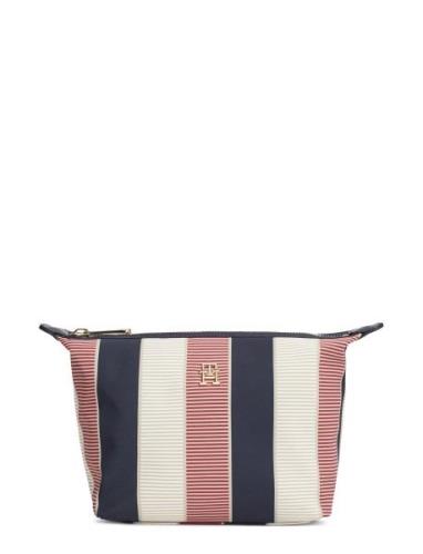 Poppy Washbag Stripe Necessär Beige Tommy Hilfiger