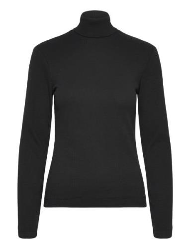 GANT Slim Rib Turtleneck Svart