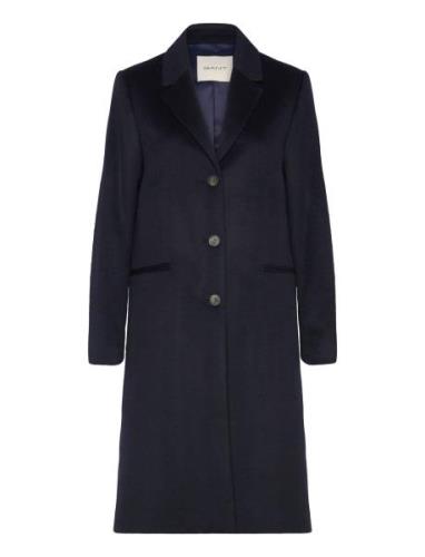 Classic Tailored Wool Coat Outerwear Coats Winter Coats Navy GANT