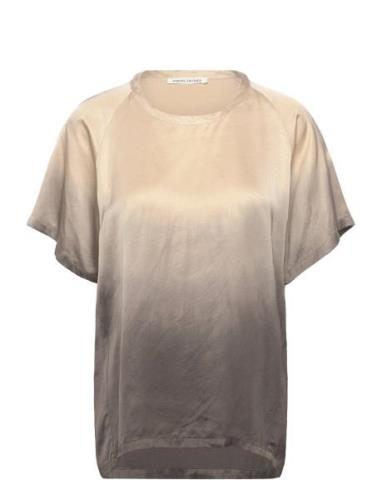 Flow Top - Kis Designers T-shirts & Tops Short-sleeved Beige Rabens Sa...