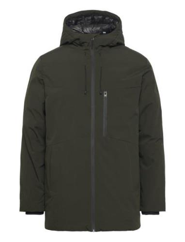 Jack & J S Jjpayne Parka Jacket Khaki Green