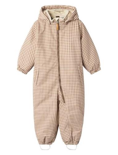 Lil'Atelier Nmflasnow10 Suit Aop 1Fo Lil Beige