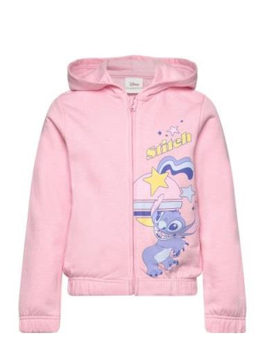 Sweats Tops Sweat-shirts & Hoodies Hoodies Pink Lilo & Stitch