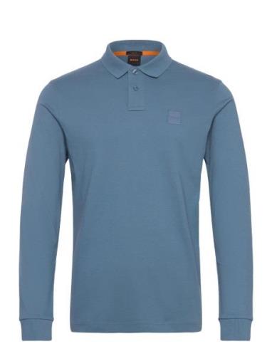 Passerby Tops Polos Long-sleeved Blue BOSS