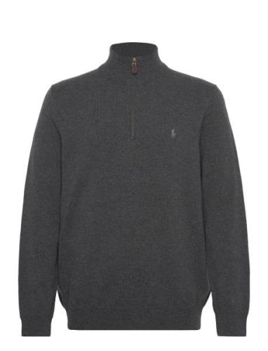 Polo Ralph Lauren Wool Quarter-Zip Sweater Grå