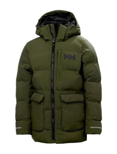 Jr Nord Puffy Parka Fodrad Jacka Green Helly Hansen