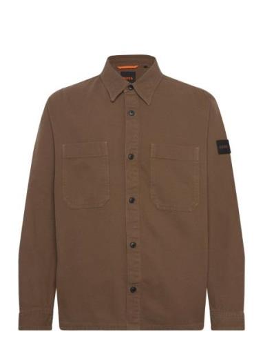 Lerato_M Tops Overshirts Brown BOSS