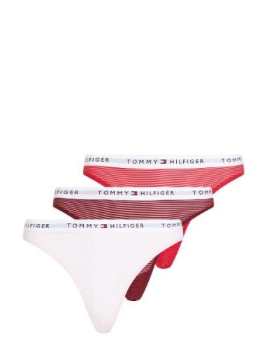 3 Pack Mesh Thong Stringtrosa Underkläder Pink Tommy Hilfiger