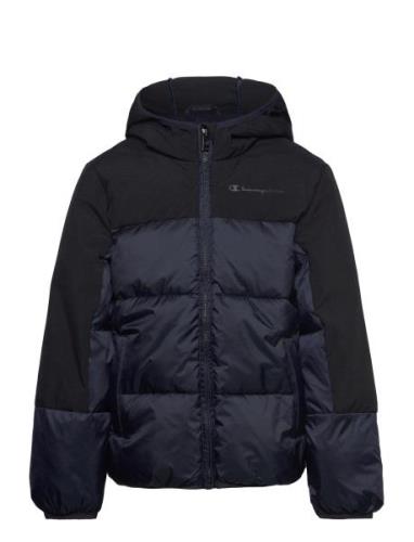 Hooded Jacket Fodrad Jacka Navy Champion