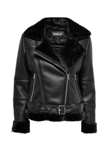 Onlagnete Faux Leather Biker Jkt Cs Otw Läderjacka Skinnjacka Black ON...