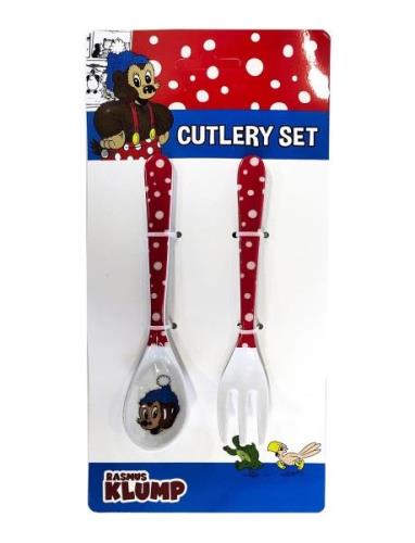 Rasmus Klump - 2 Pcs Cultery Set Home Meal Time Cutlery Multi/patterne...