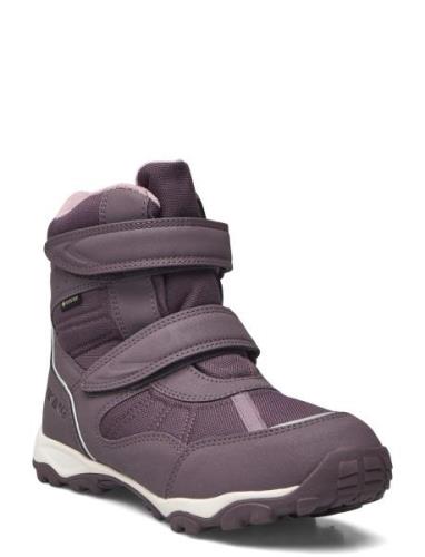 Beito Warm Gtx 2V Vinterkängor Med Kardborreband Purple Viking