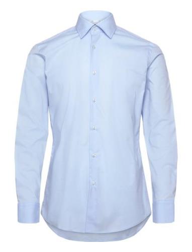 H-Hank-Kent-C1-214 Tops Shirts Business Blue BOSS