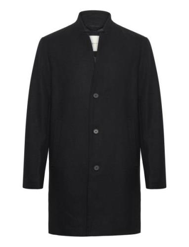 Wool Coat Yllerock Rock Black Tom Tailor