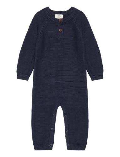 Classic Cotton Baby Full Body Långärmad Bodysuit Navy Copenhagen Color...