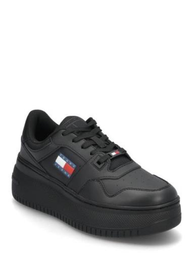 Tjw Retro Basket Flatform Ess Låga Sneakers Black Tommy Hilfiger