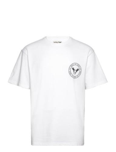 Toby T-Shirt Tops T-shirts Short-sleeved White Fat Moose