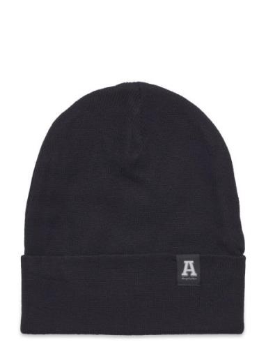 Beanie Basic Fold Up Accessories Headwear Hats Beanie Black Lindex