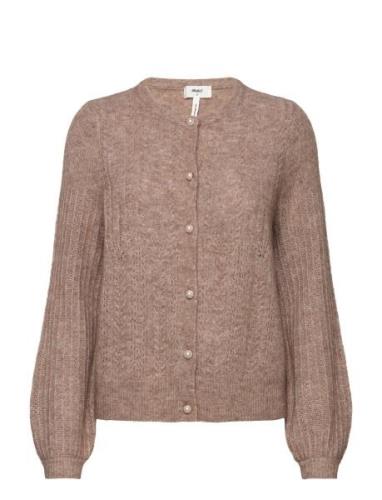 Object Objophelia L/S Knit Cardigan Rep Beige