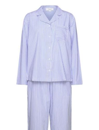 Night Set Pyjamas Blue Rosemunde