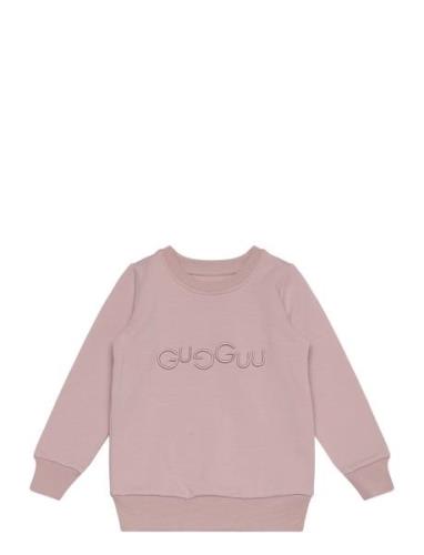 Logo Sweatshirt Tops Sweat-shirts & Hoodies Sweat-shirts Pink Gugguu