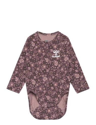 Hmlluchia Body L/S Långärmad Bodysuit Purple Hummel